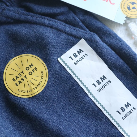 Baby Neutral Basics Solid Color Shorts Joggers & Zip Up Hoodie Jacket 3pc Bundle - Picture 8 of 15